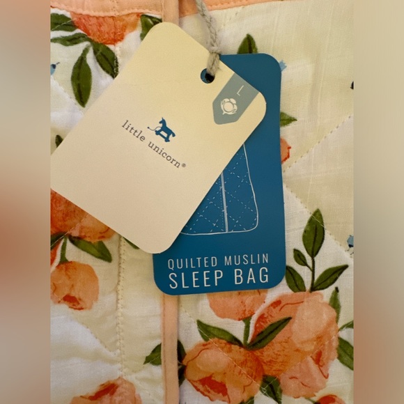 Little Unicorn Cotton Muslin Quilted Sleep Sack Winter Wearable Blanket Baby - Picture 8 of 11